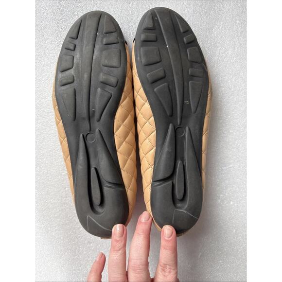 PAUL MAYER Womens Nude Tan Titou Cap Toe Block Heel Slip On Leather Flats 8.5B - Picture 6 of 14